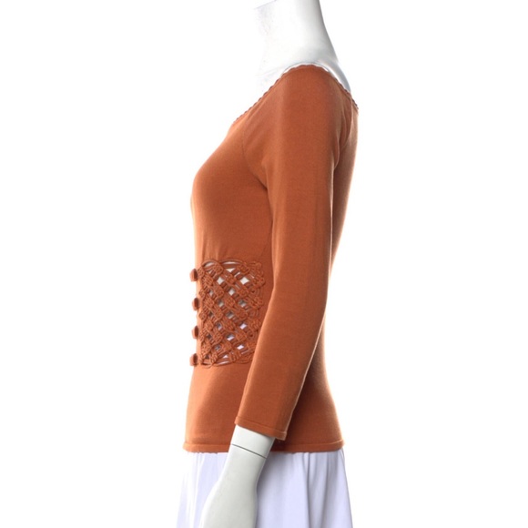 Vintage Valentino Bateau Neckline Sweater - Sz Small - Picture 2 of 5